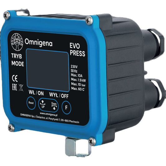 Presostat electronic Evo Press cu 2 cabluri cu mufa si priza pe cablu, Omnigena OM0213