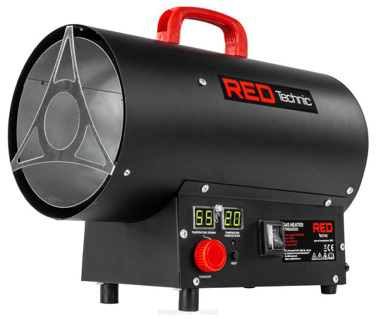 Incalzitor industrial pe gaz, 25 kW, Red Technic RTNGG0120