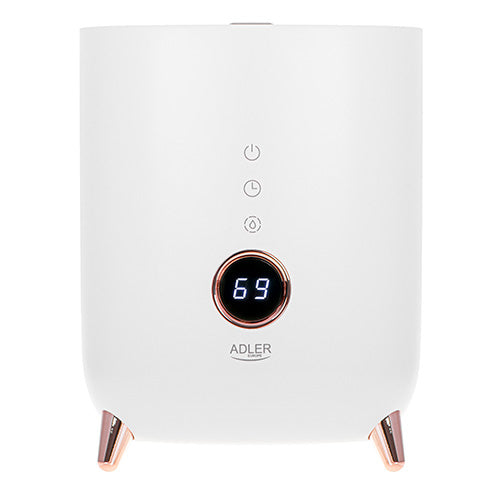 Umidificator de aer ultrasonic, afisaj LED, 23 W, alb, Adler AD7972W