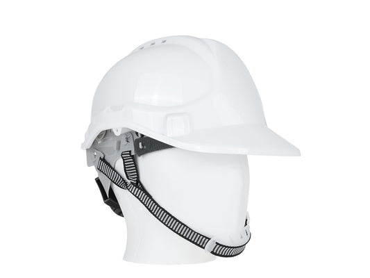 Casca de protectie reglabila, reglare marime 53-62 cm, alb, Geko G90036