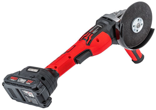 Polizor unghiular cu acumulator, 21 V, 10000 rpm, Red Technic RTSZK0140