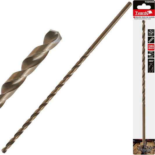 Burghiu HSS pentru metal HSS DIN1869, 6,5 x 275 mm, Tvardy T02565
