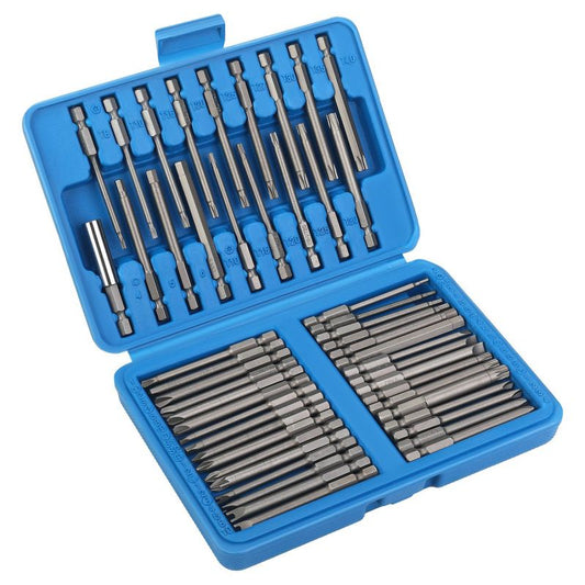 Set  burghie si biti de impact cu maner, 75 mm, 50 piese, Kraft&Dele KD11865