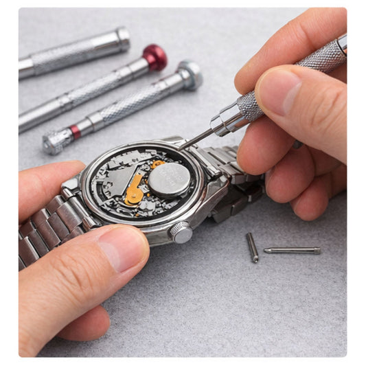 Set unelte pentru repararea ceasurilor din inox si aluminiu, 21 x 10 x 5.5 cm, Lean 26744
