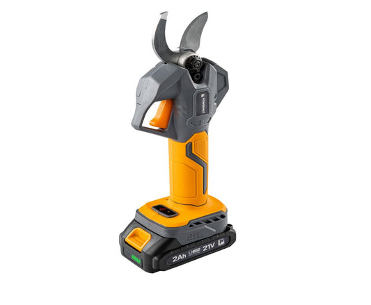 Foarfeca electrica cu acumulator pentru gradina PM-SA-21V-2AM, 30 mm, 1000 W, 2 x 21 V, afisaj LCD, Powermat PM1550