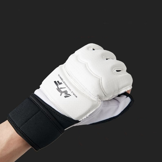 Manusi taekwondo, alb / negru, marimea XS, Lean 24929