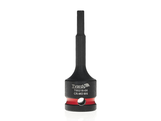 Cheie tubulara de impact SPLINE 1 / 2", M6, Cr-Mo, Tvardy T00218-06