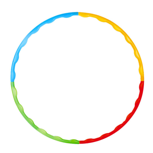 Cercuri hula-hoop cu stift, pliabile, colorate, 8 bucati, 60 cm, Lean 25177