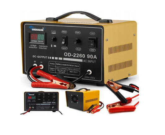 Redresor automat cu functie de reparare baterie, afisaj LCD, 90 A, Ondragon OD2260