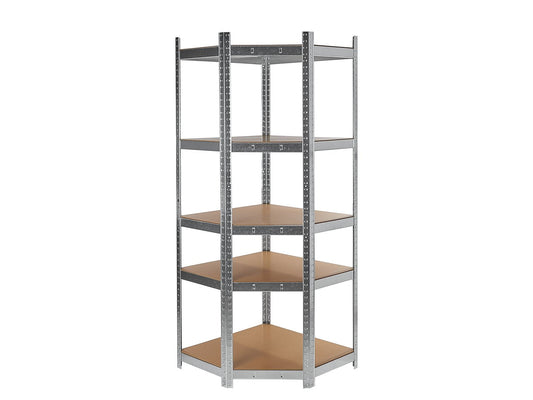 Raft de colt pentru depozitare, 180x40x70cm, capacitate maxima 175 kg, Geko G10875A