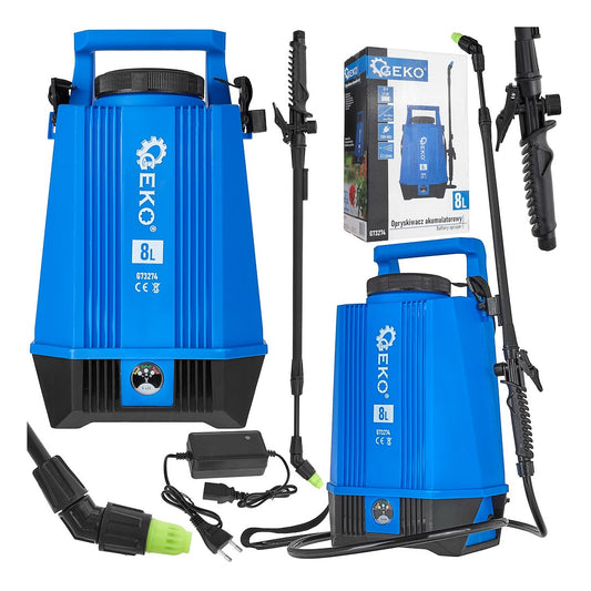 Pulverizator electric cu acumulator, capacitate 8 l, Geko G73274