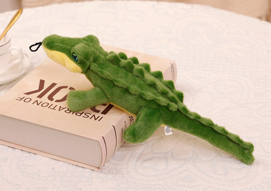 Jucarie de plus crocodil, 30 cm, verde, Lean 16429