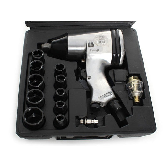 Set cheie pneumatica de impact si tubulare, 17 bucati, Kraft&Dele KD1420
