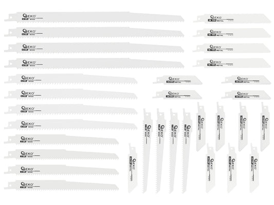 Set lame pentru fierastrau sabie, 28 bucati, Geko G01254