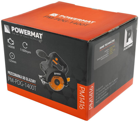 Fierastrau circular pentru debitat placi ceramice, gresie si faianta PM-PDG-1400T, 1400 W, Powermat PM1416