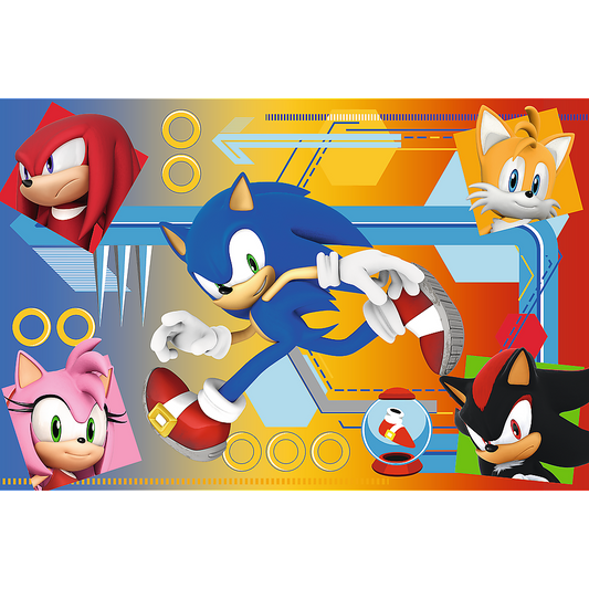 Puzzle Trefl Sonic, 60 piese, Lean 25872