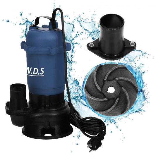 Pompa submersibila W.D.S., 2", 2850 W, 30000 l / h, Kraft&Dele WDS2423