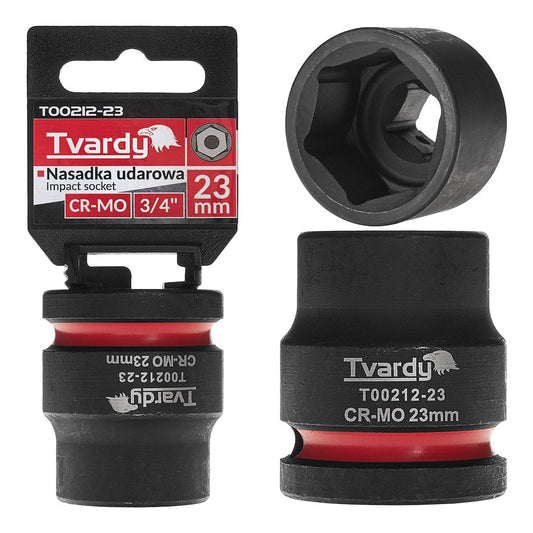 Cheie tubulara de impact in 6 puncte, 3 / 4", 23 mm, Tvardy T00212-23