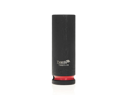 Cheie tubulara de impact lunga in 6 puncte 1 / 2", 19 mm, Cr-Mo, Tvardy T00211-19