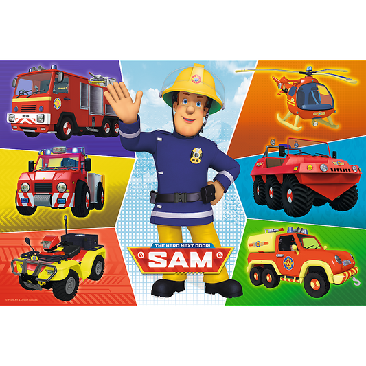 Puzzle Trefl Pompierul Sam, 100 piese, Lean 25969