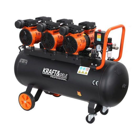 Compresor 100 l, 3 x 1500 W, Kraft&Dele KD1394