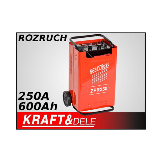 Redresor auto cu pornire, 250 A, 12 / 24 V, Kraft&Dele KD912