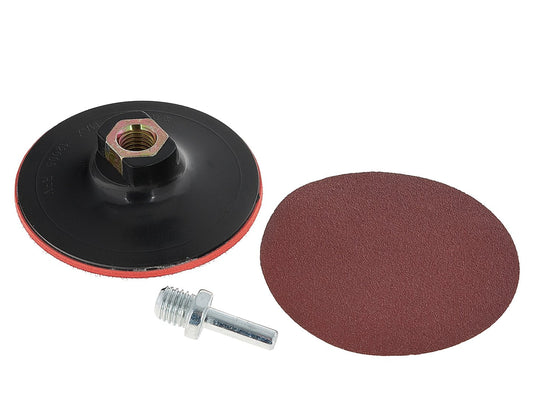 Disc de slefuit pentru polizor unghiular cu adaptor, 100 mm, Geko G00314