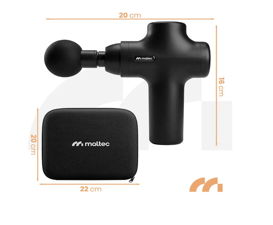 Pistol de masaj cu 6 capete interschimbabile, 4 viteze, MalTec 113859