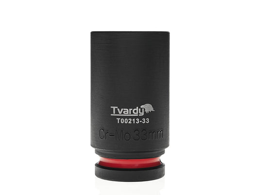 Cheie tubulara de impact in 6 puncte 3 / 4", 33 mm, Cr-Mo, Tvardy T00213-33