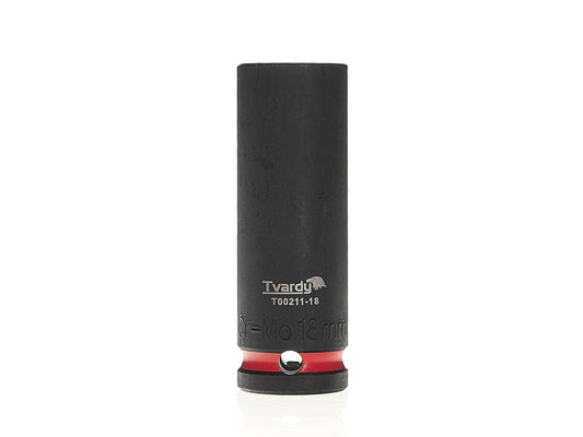 Cheie tubulara de impact lunga in 6 puncte 1 / 2", 18 mm, Cr-Mo, Tvardy T00211-18
