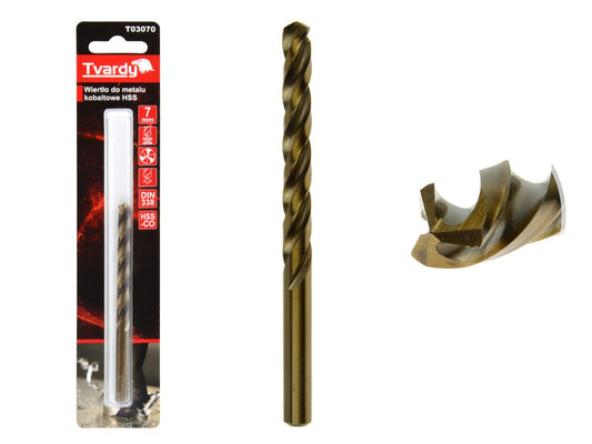 Burghiu HSS pentru metal, 7 mm, Tvardy T03070