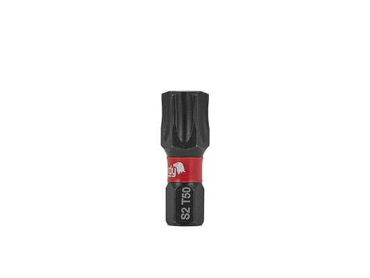 Set biti de impact T50, 25 mm S2, 10 bucati, Tvardy T00182-25-10