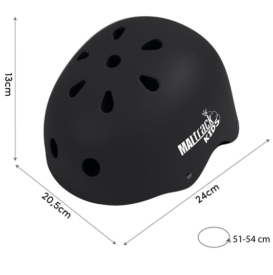 Casca de protectie pentru copii 48-54 cm, negru, MalTrack 112693