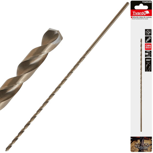 Burghiu HSS pentru metal 3.5 x 210 mm DIN1869, Tvardy T02535