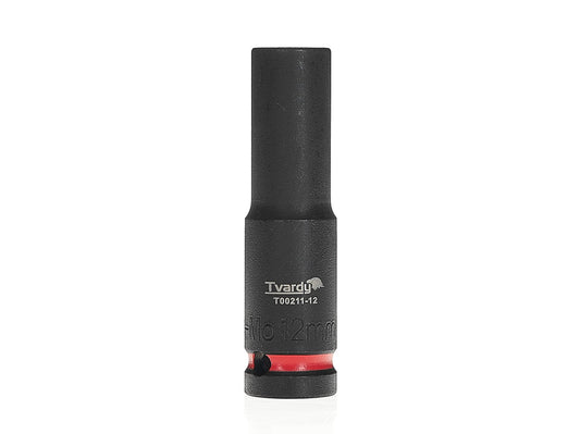 Cheie tubulara de impact lunga in 6 puncte 1 / 2", 12 mm, Cr-Mo, Tvardy T00211-12