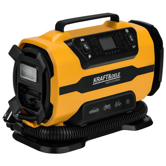 Compresor auto cu lanterna, 12 / 230 V, Kraft&Dele KD3441