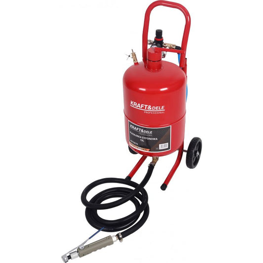 Statie mobila de sablare profesionala cu nisip cu accesorii, 19 l, Kraft&Dele KD5879