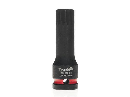 Cheie tubulara de impact SPLINE 1 / 2", M20, Cr-Mo, Tvardy T00218-20