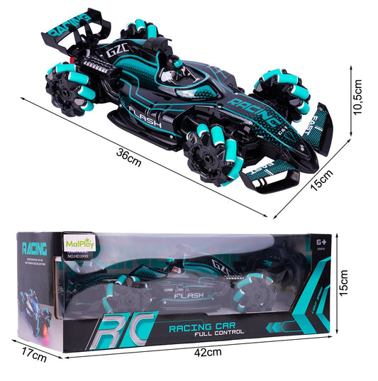 Masinuta pentru drifturi cu telecomanda si senzor, 36 cm x 15 cm x 10,5 cm, MalPlay 111570