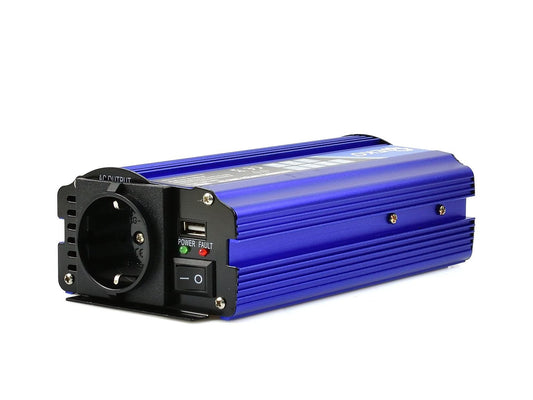 Convertor de tensiune sinus, 12 V / 230 V, 300 / 600 W, Geko G17010