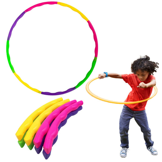 Cerc gimnastica pliabil, 7 elemente, diametru 50 cm, Lean 26250