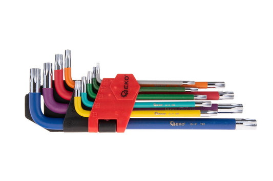 Set chei torx colorate T10-T50, 9 bucati, Geko G01709