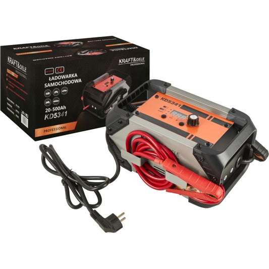 Redresor auto cu functie de pornire, 12V/24V, 60A, pentru acumulatori 20-500Ah, Kraft&Dele KD5341