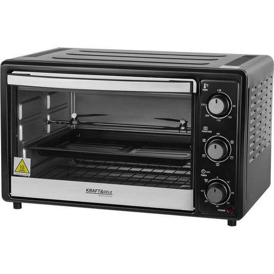 Cuptor electric cu functie de rotisor, 1650 W, 30 l, Kraft&Dele KD4111