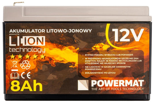 Acumulator Li-Ion PM-AKLJ-12V8AM, 12 Ah, 12 V, Powermat PM1518