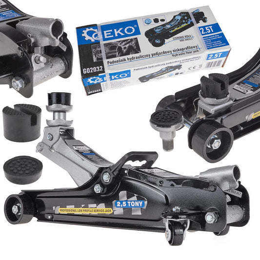 Cric hidraulic cu profil redus 2.5T 80 - 360mm, Geko G02032