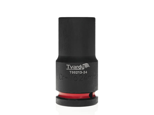 Cheie tubulara de impact in 6 puncte 3 / 4", 24 mm, Cr-Mo, Tvardy T00213-24