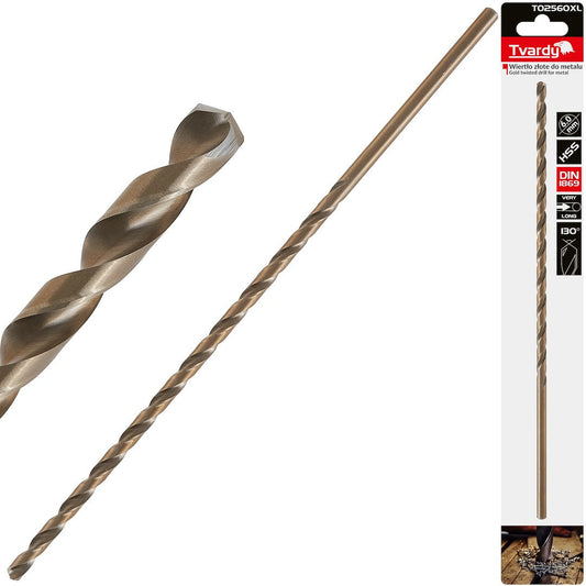 Burghiu HSS pentru metal 6 x 260 mm DIN1869, Tvardy T02560XL