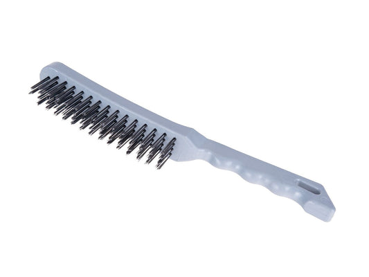 Perie de sarma cu 4 randuri, maner de plastic, Geko G00740