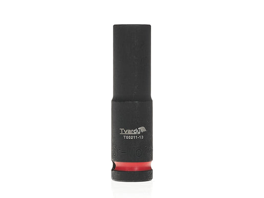 Cheie tubulara de impact lunga in 6 puncte 1 / 2", 13 mm, Cr-Mo, Tvardy T00211-13